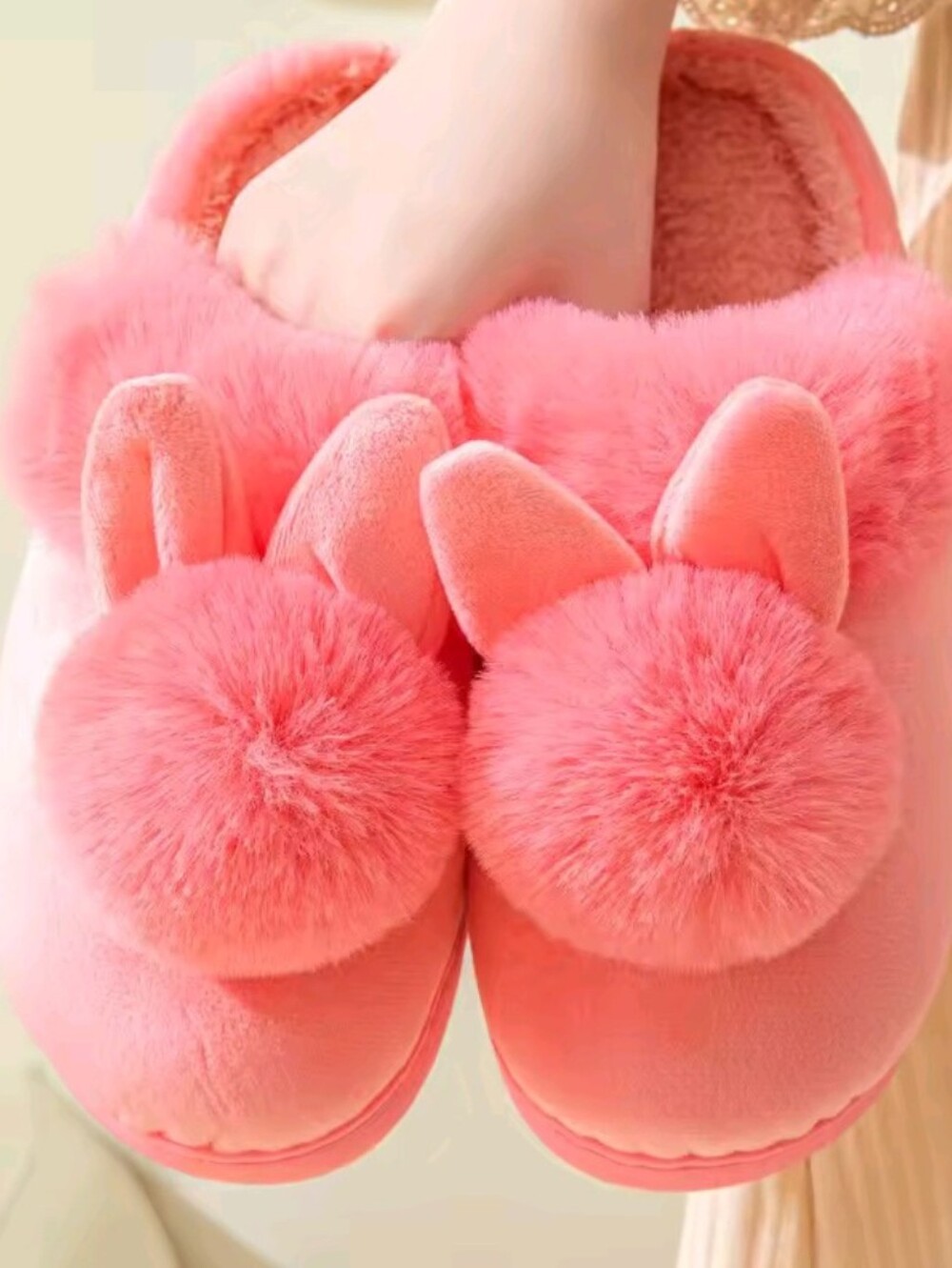 Women's Cute Cartoon Fuzzy Indoor  Slides